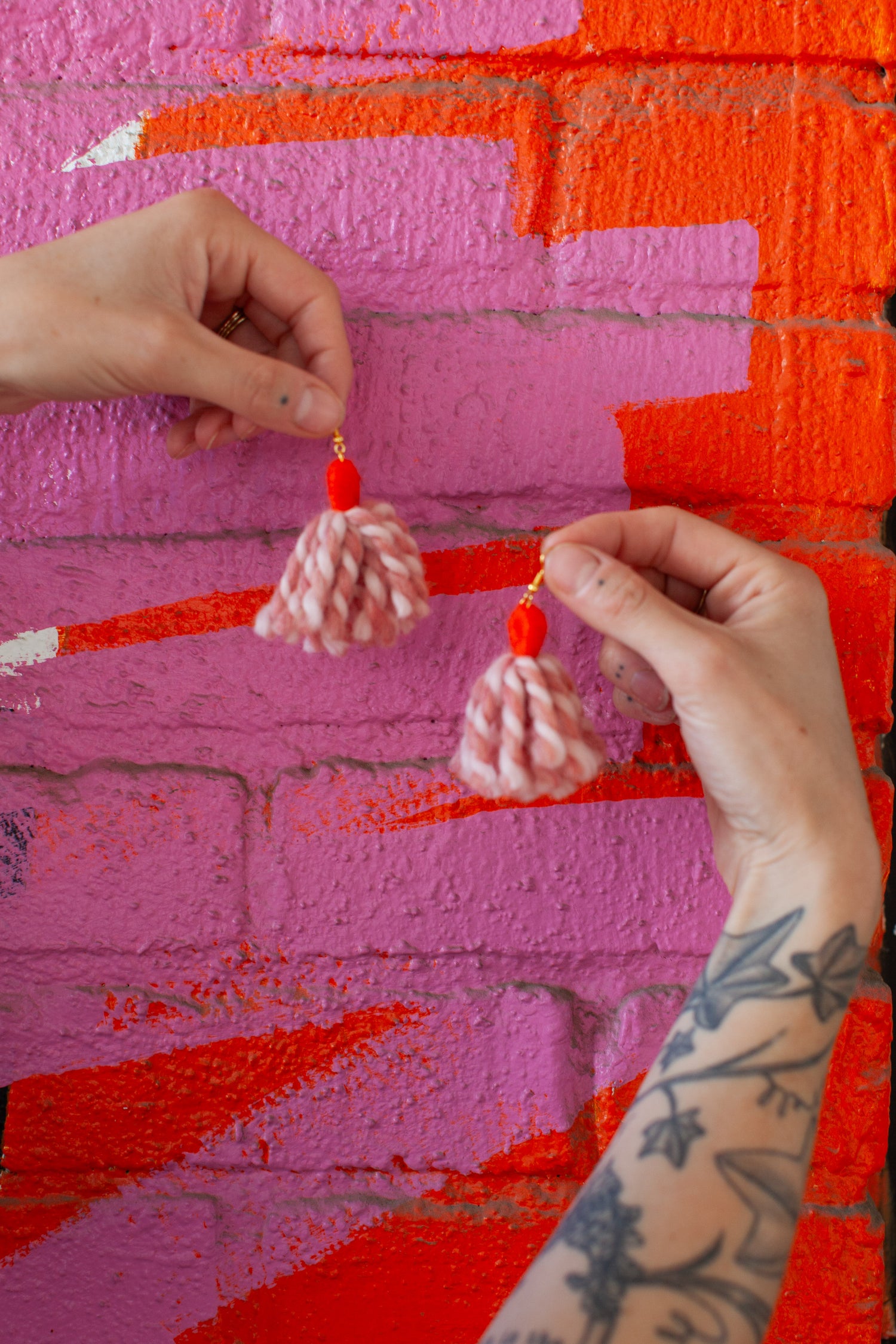Rocksalt Rose Twist Teeny Tassels
