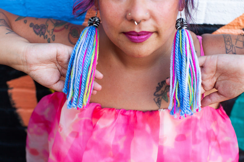 Custom Multi-Color Yarn Tassels