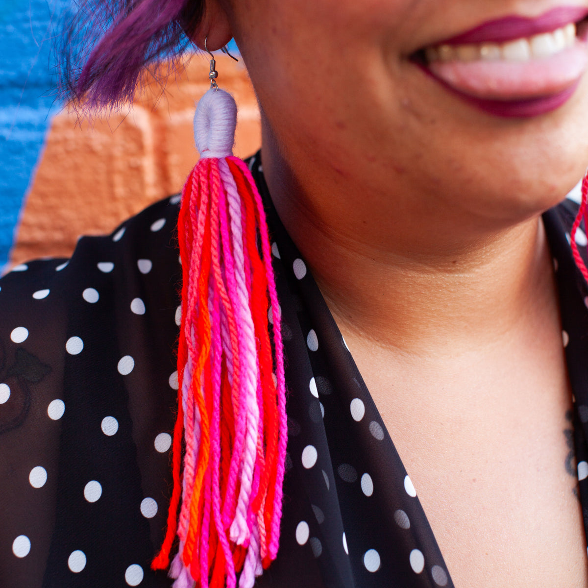 Pink Punch Multi-Color Tassels