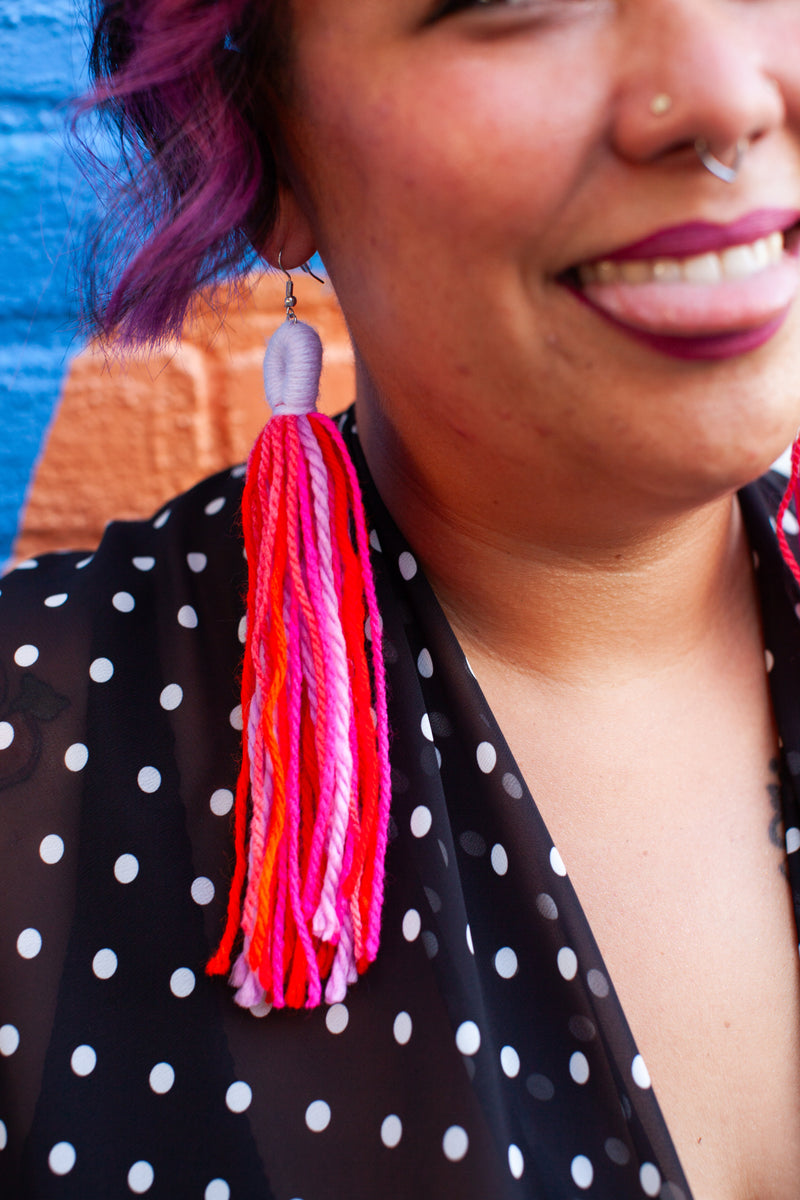 Pink Punch Multi-Color Tassels
