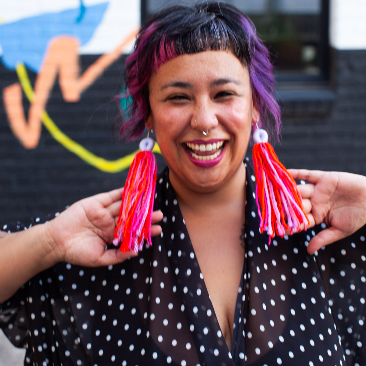Custom Multi-Color Yarn Tassels