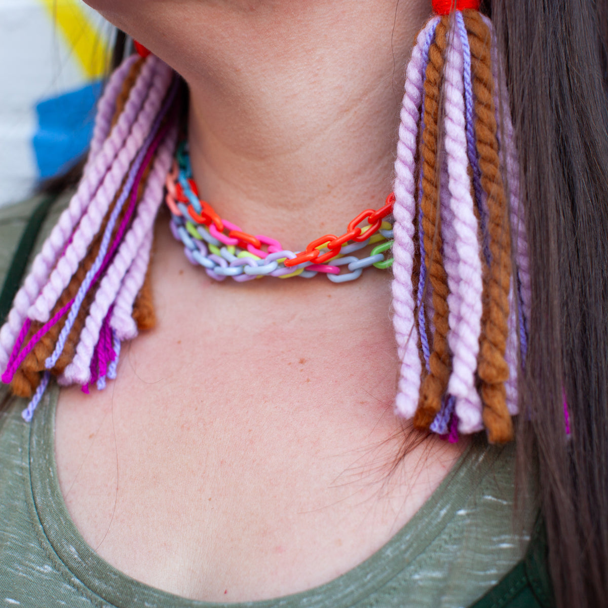 Lilac and Flax Multi-Color Tassels