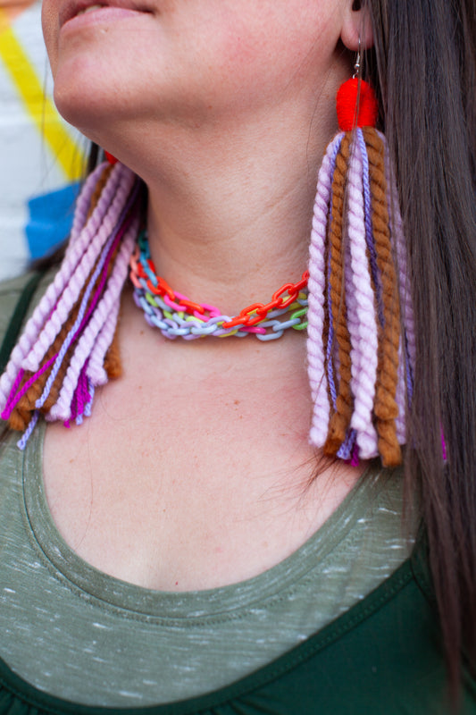 Lilac and Flax Multi-Color Tassels
