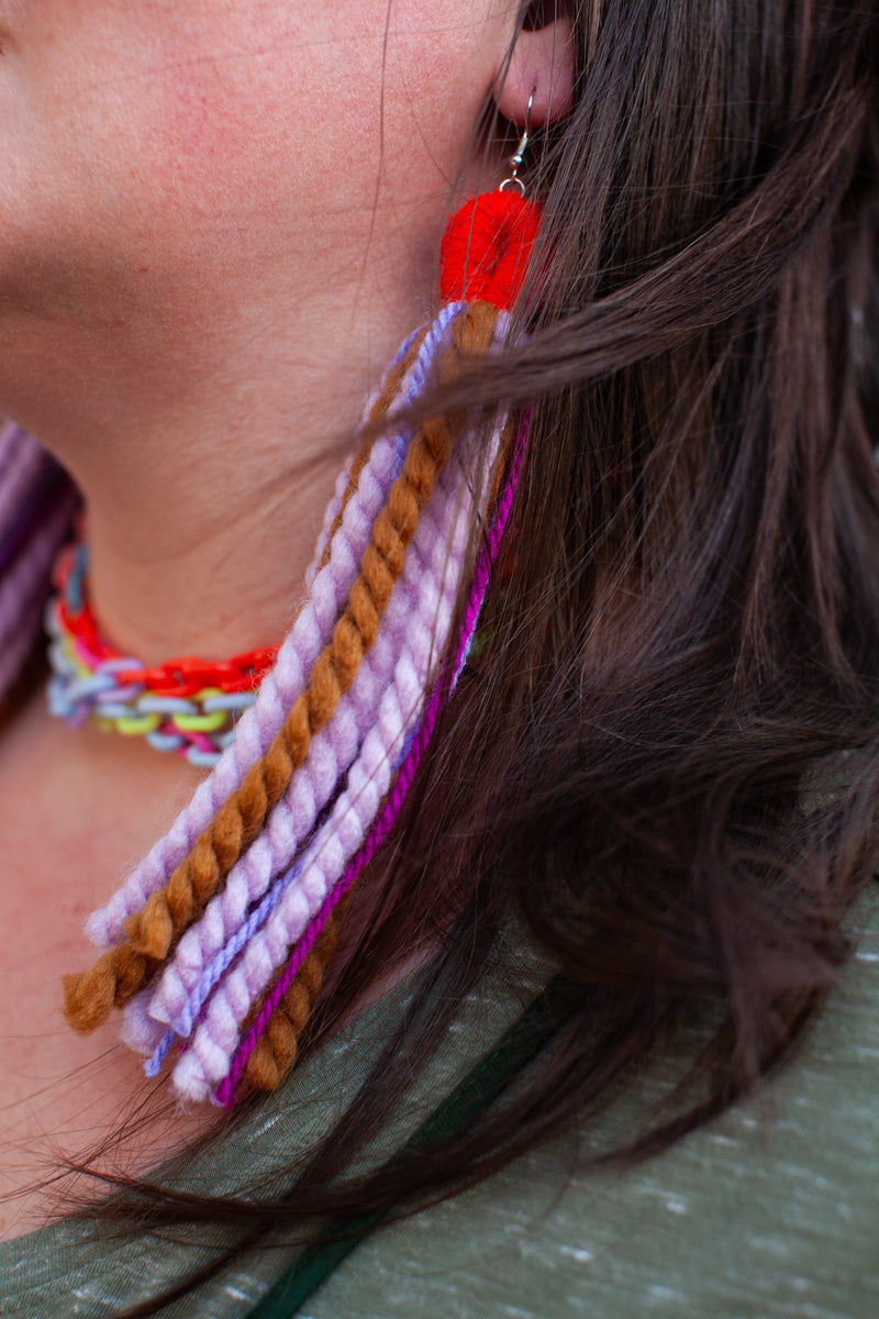 Lilac and Flax Multi-Color Tassels