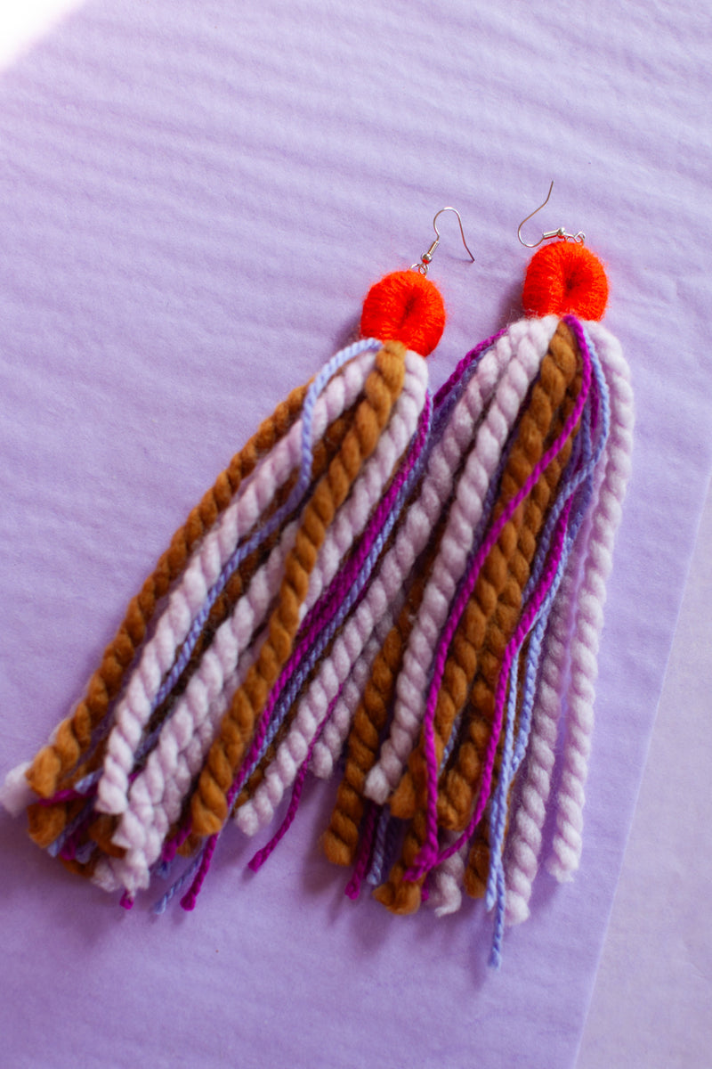 Lilac and Flax Multi-Color Tassels
