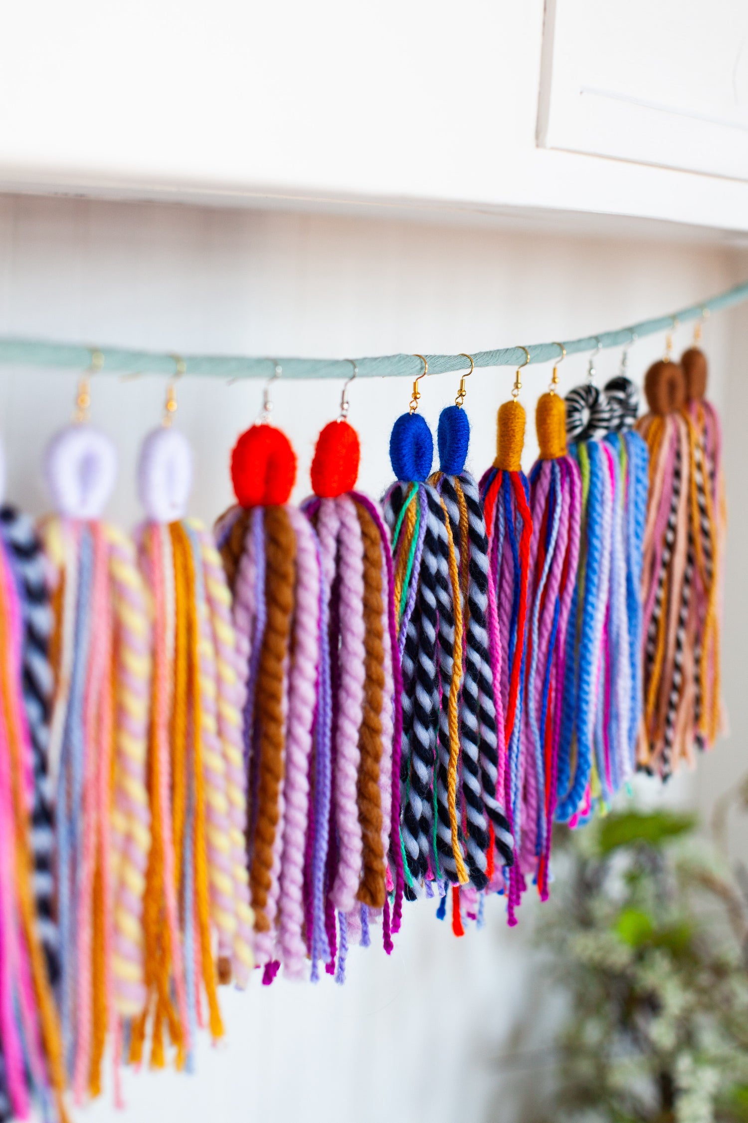 Custom Multi-Color Yarn Tassels
