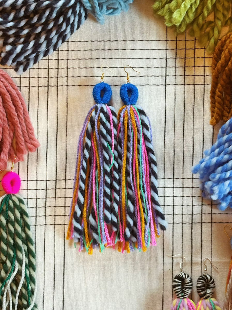 Custom Multi-Color Yarn Tassels