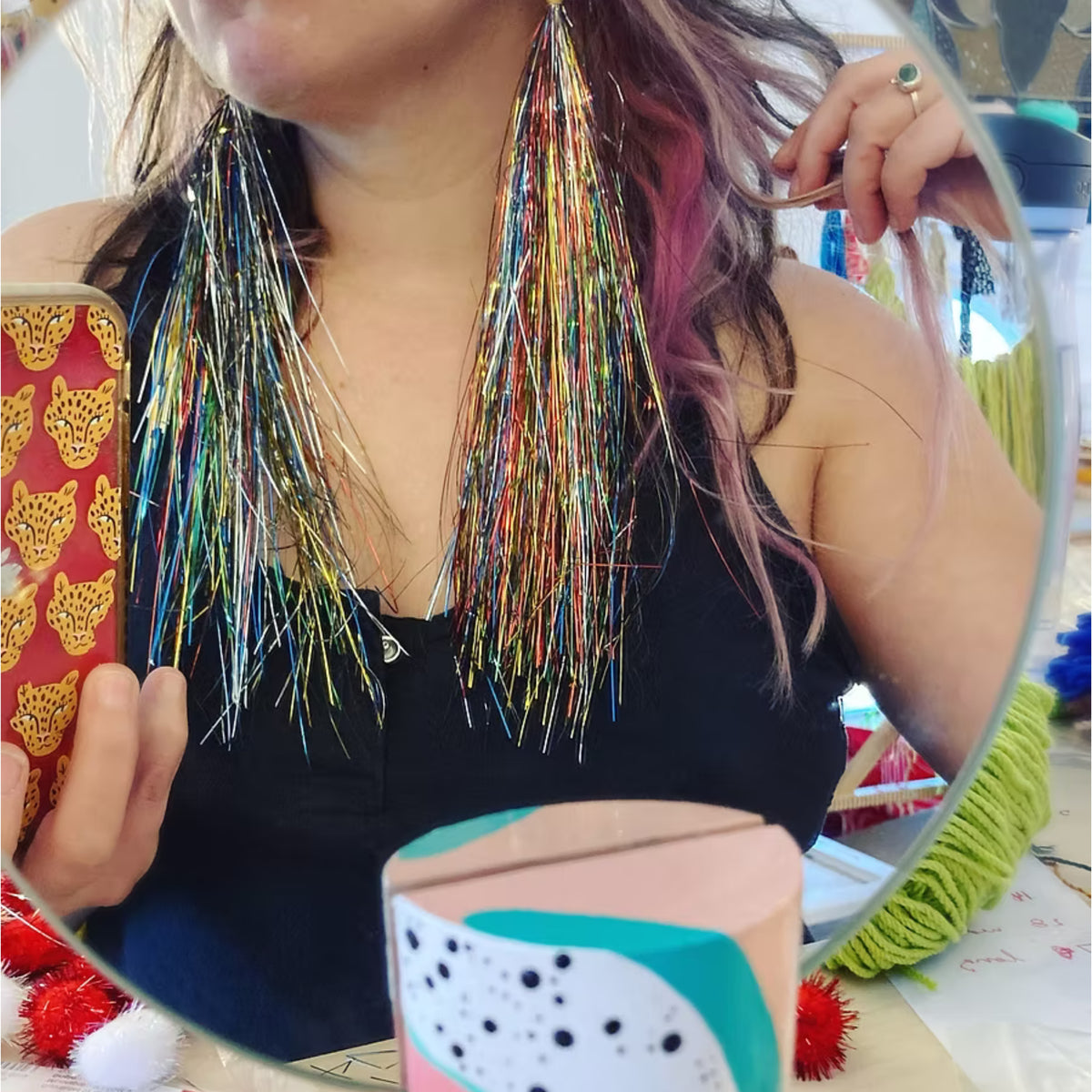 Custom Tinsel Tassels